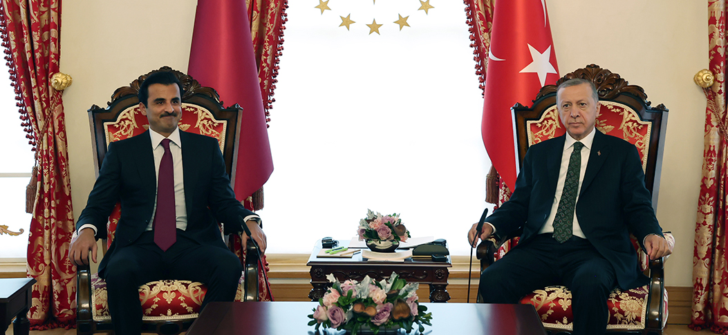Cumhurbaşkanı Erdoğan, Katar Emiri Şeyh Temim ile görüştü